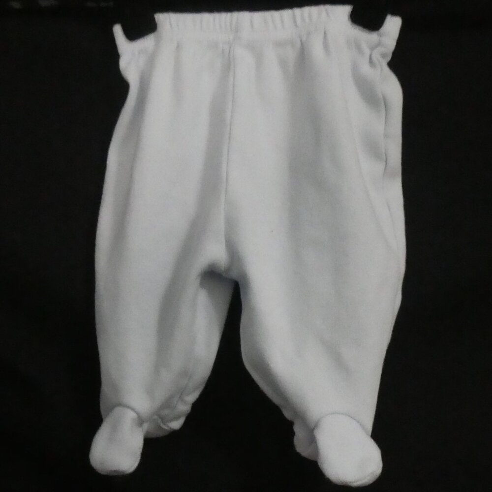 FIRST WISH 0-3 months Light Blue Pajama Bottoms With Footies New Without Tags